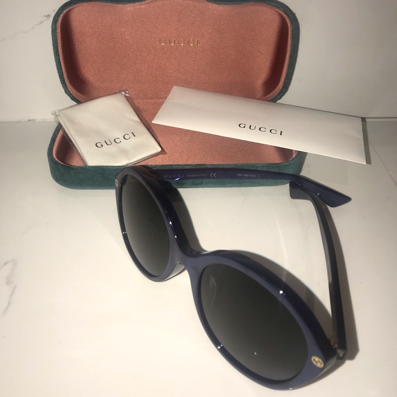 navy blue gucci sunglasses